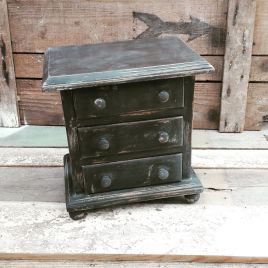 Mini Pine Chest of Drawers Painted with Annie Sloan Graphite