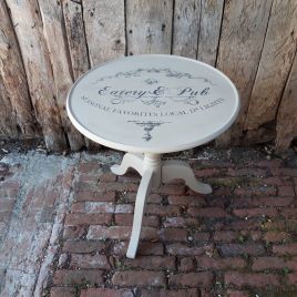 Painted Round Table 