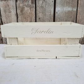 Painted Wooden Garden Crate