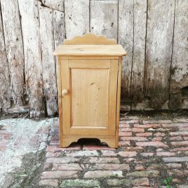 Old Pine Bedside Cupboard