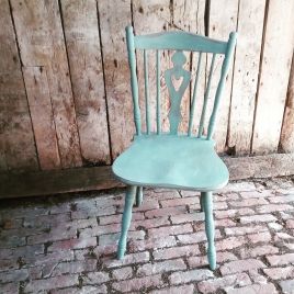 Shabby Chic Duck Egg Blue Chair