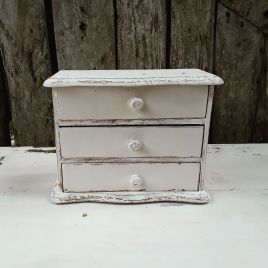 Pretty White Mini Chest Of Drawers