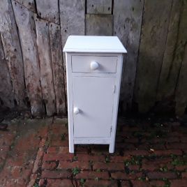 Ivory Painted Bedside Cupboard