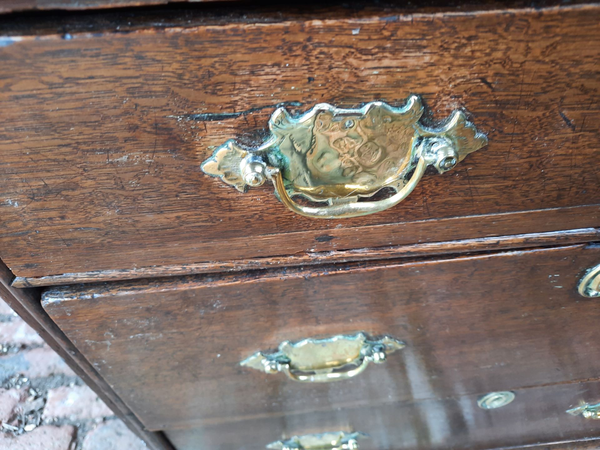 Chest Of Drawers With Brass Handles for Sale Bedroom Trunk Vintage