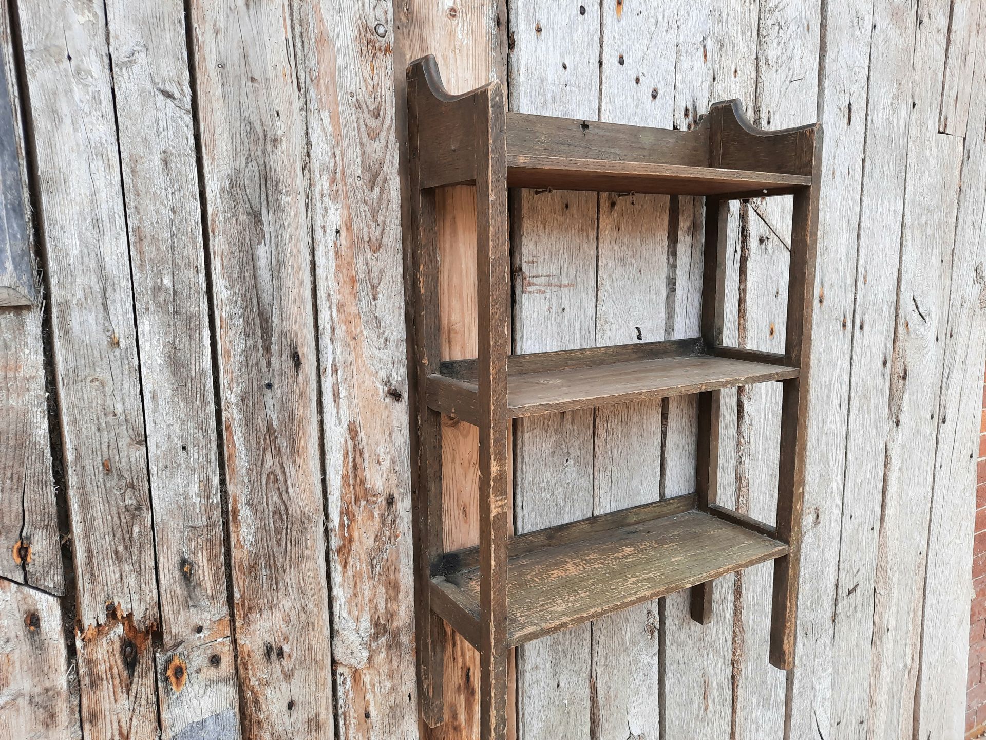 Old clearance wooden shelf