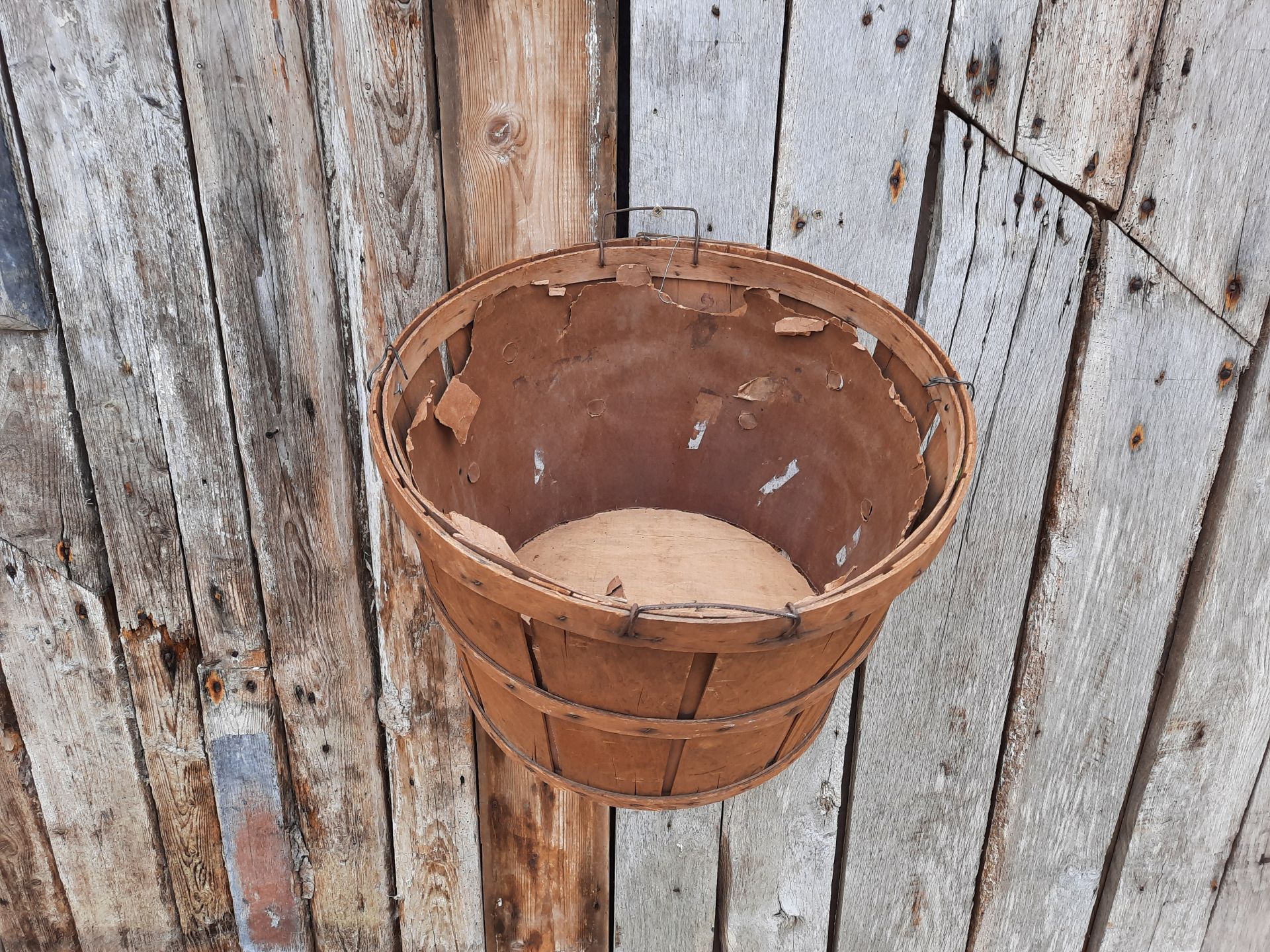 Rustic Vintage Wooden Basket for Sale Home Accessories Trunk Vintage Furniture