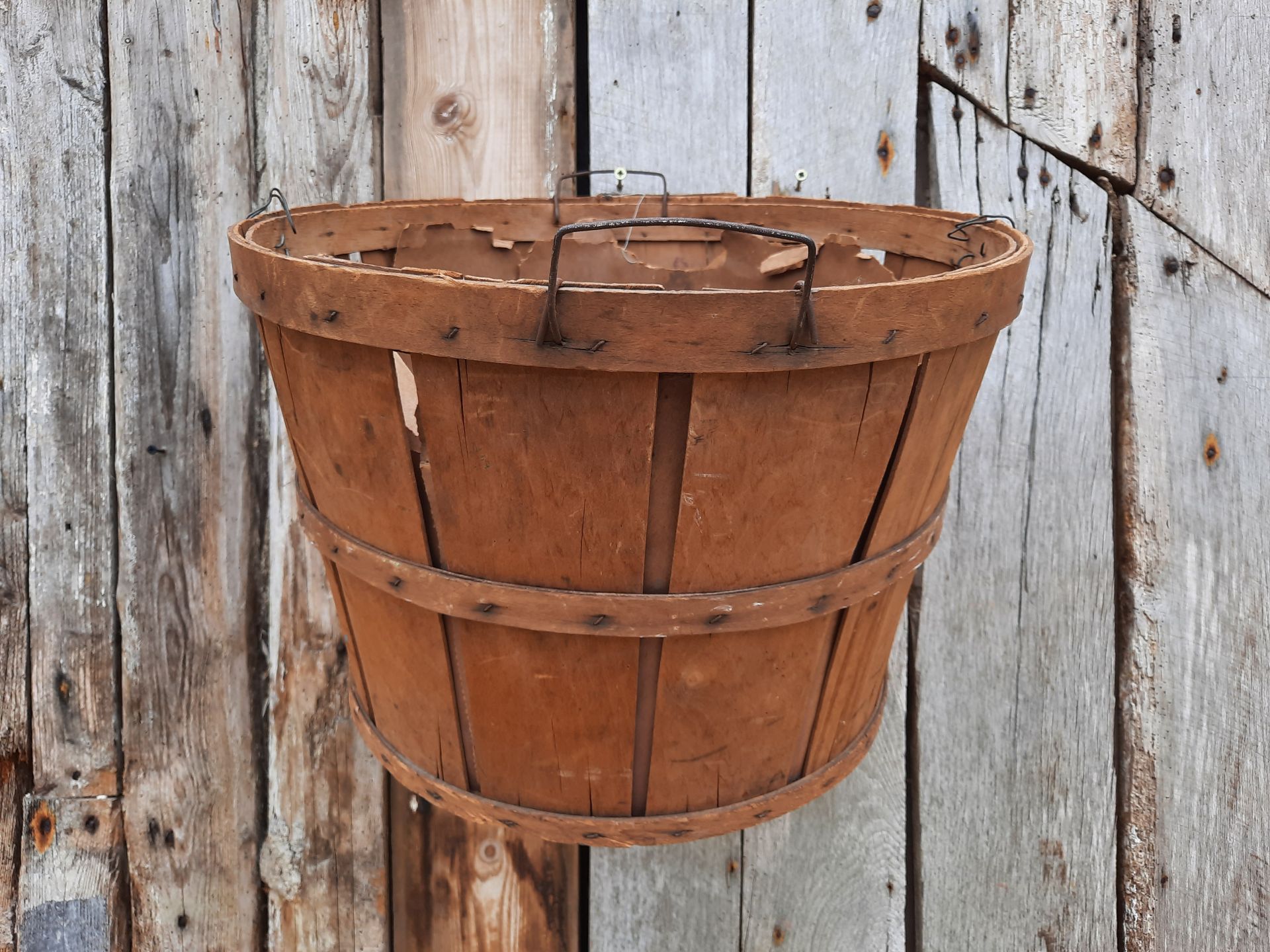 Rustic Vintage Wooden Basket for Sale Home Accessories Trunk Vintage Furniture
