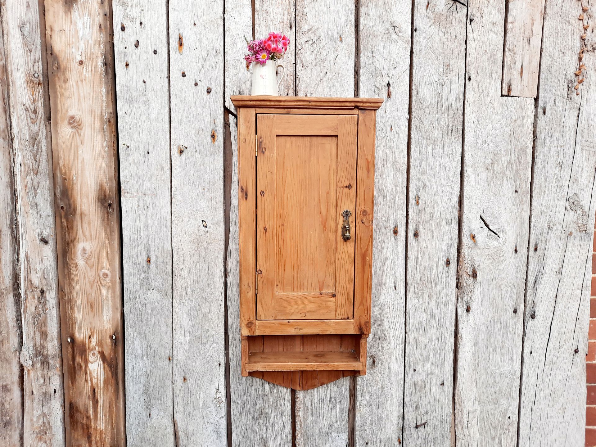 Pine wall deals cabinet