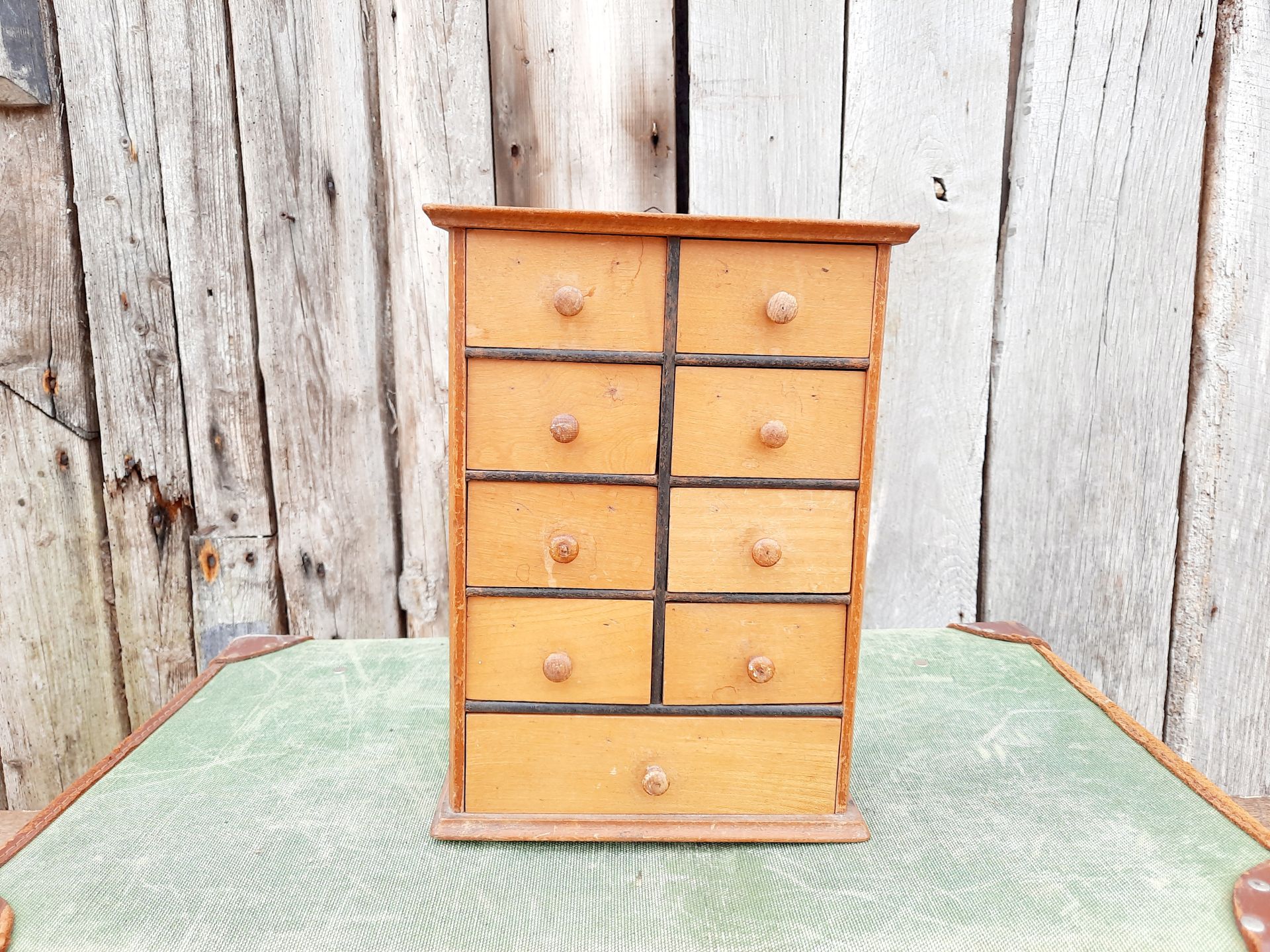 Wooden set on sale of drawers