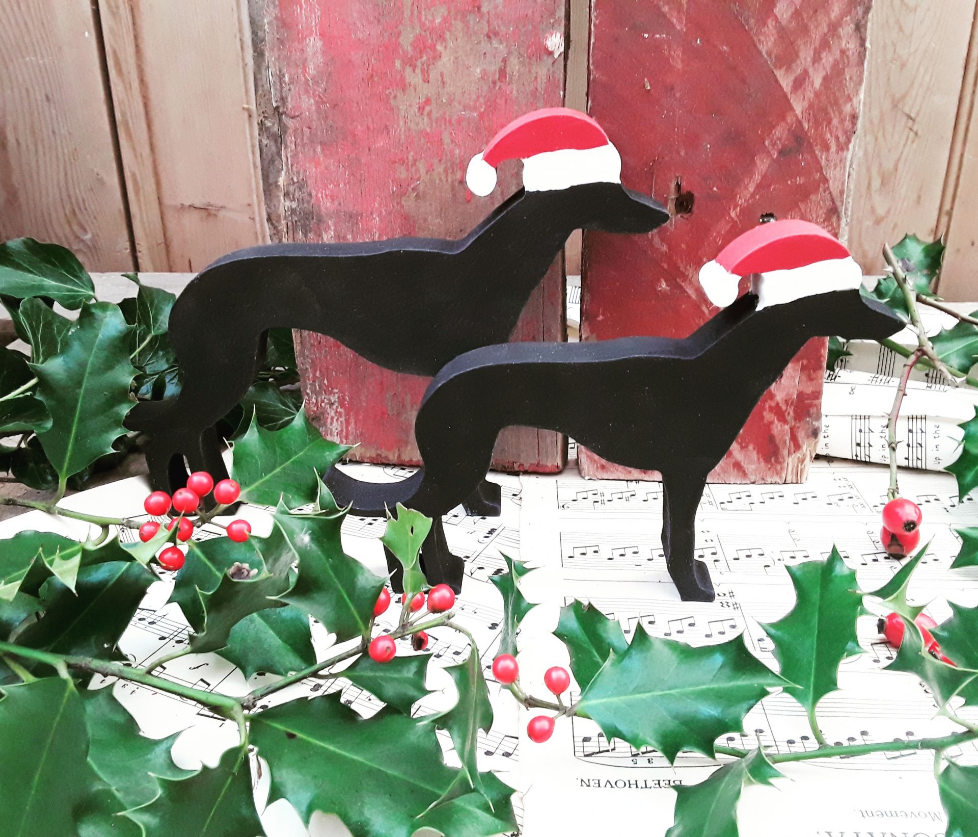 Whippet store christmas decoration