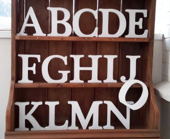 Handpainted Letters A to O