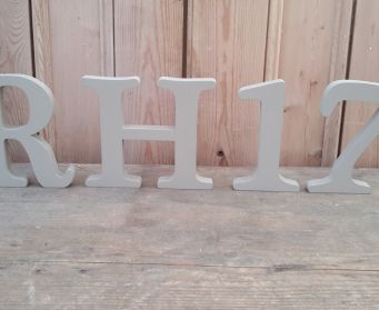 Handpainted Letters and Numbers... Postcode