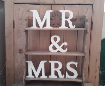 Handpainted Letters Mr & Mrs