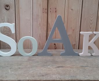 Handpainted Letters Mixed Sizes