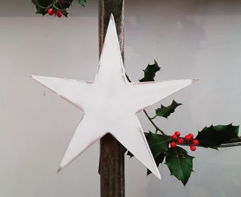Handpainted Wooden Star Decorations