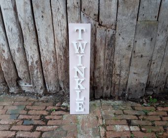 Painted Wooden Twinkle Sign