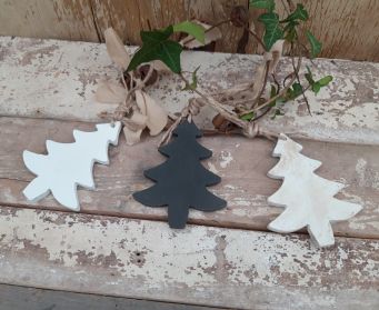 Hanging Wooden Crlhristmas Tree Decoration
