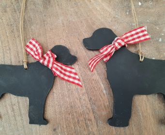 Handpainted Wooden Hanging Labrador