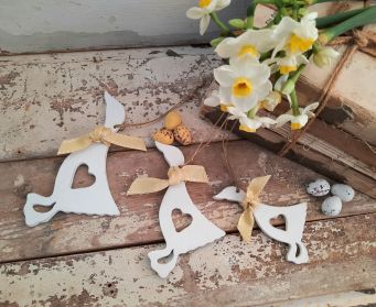 Hanging Wooden Duck Decoration