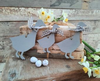 Handpainted Hanging Wooden Goose Decoration