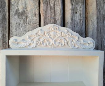 Handmade  Painted Wooden Shelves With Scroll Detail