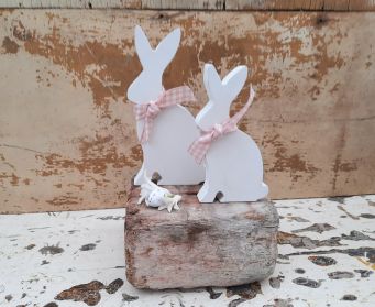 Painted Wooden Hare