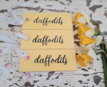 Painted Daffodil Hanging Tag