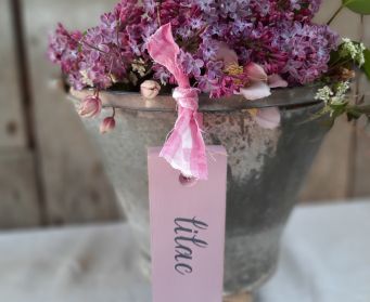 Painted Hanging Lilac Tag