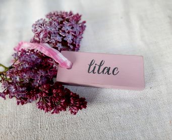 Painted Hanging Lilac Tag