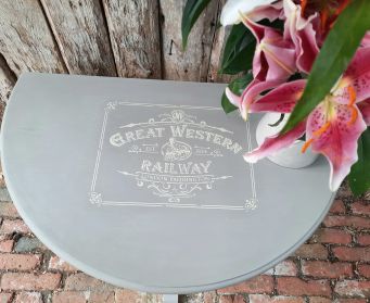 Painted Grey Hall Table