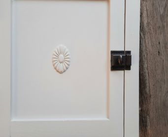 Handmade White Wooden Cabinet