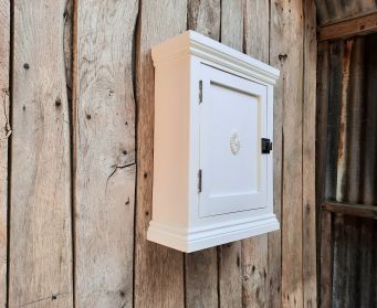 Handmade White Wooden Cabinet