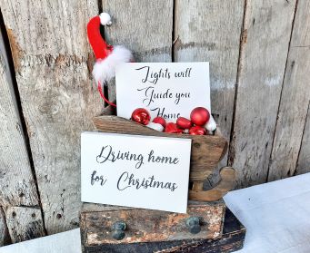 Double Sided Christmas Sign