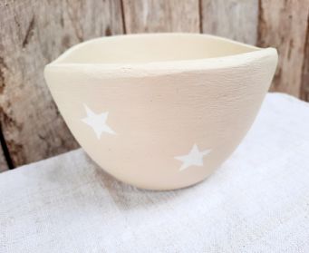 Small Cream Star Bowl