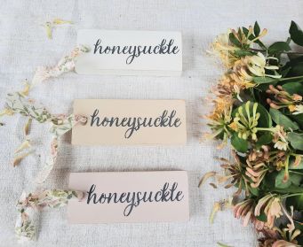 Painted Hanging Honeysuckle Tag