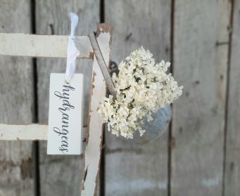 Painted Hanging Hydrangeas Tag