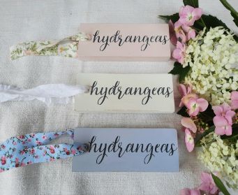 Painted Hanging Hydrangeas Tag
