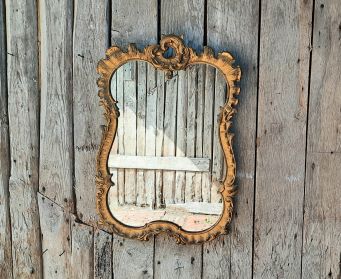 Large Gold Framed Mirror