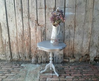 Painted Grey Tripod Table