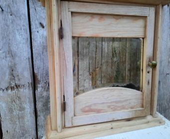 Vintage Cupboard With Mirrored Door