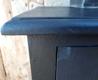 Painted Black Pine Cupboard