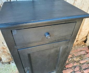 Painted Black Pine Cupboard