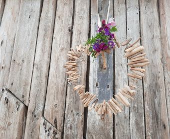 Hanging Driftwood Heart