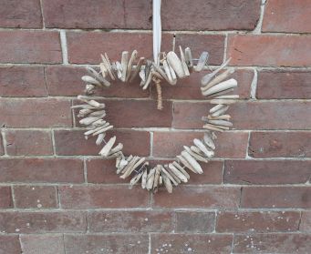 Hanging Driftwood Heart