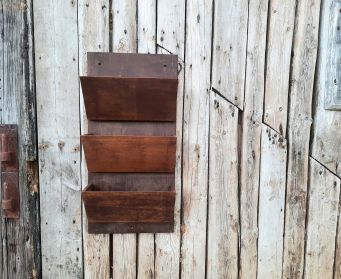 Large Wall Mounted Wooden Rack