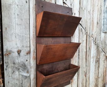 Large Wall Mounted Wooden Rack