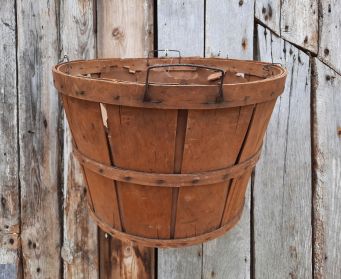 Rustic Vintage Wooden Basket