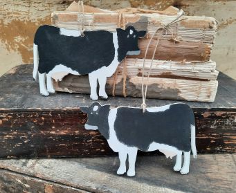 Hanging Painted Cow Decoration