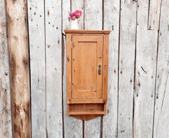 Vintage Wall Mounted Pine Cabinet