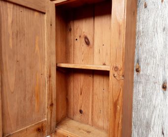 Vintage Wall Mounted Pine Cabinet